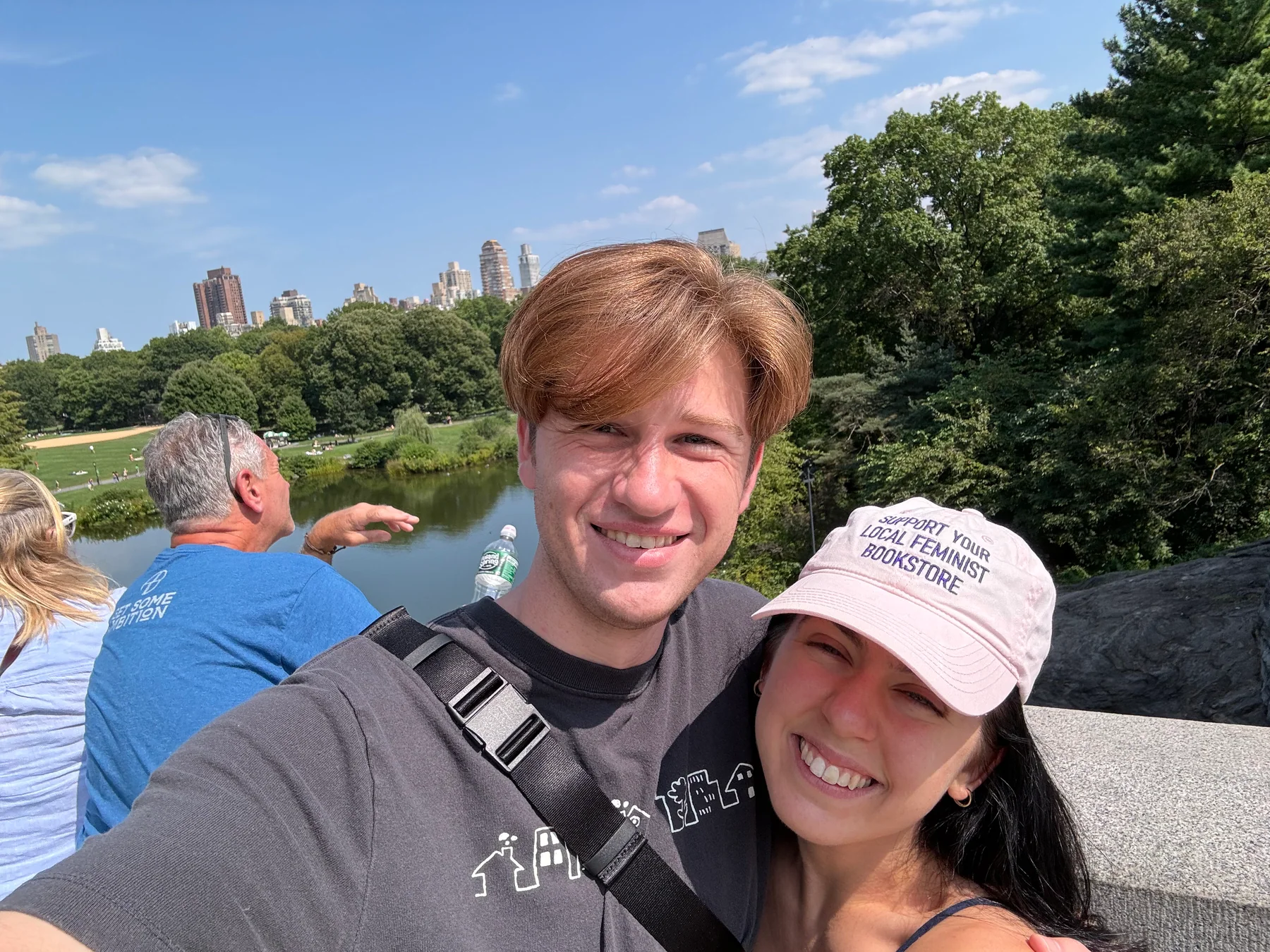 Hugh and Anna Margaret taking a selfie in Central Park